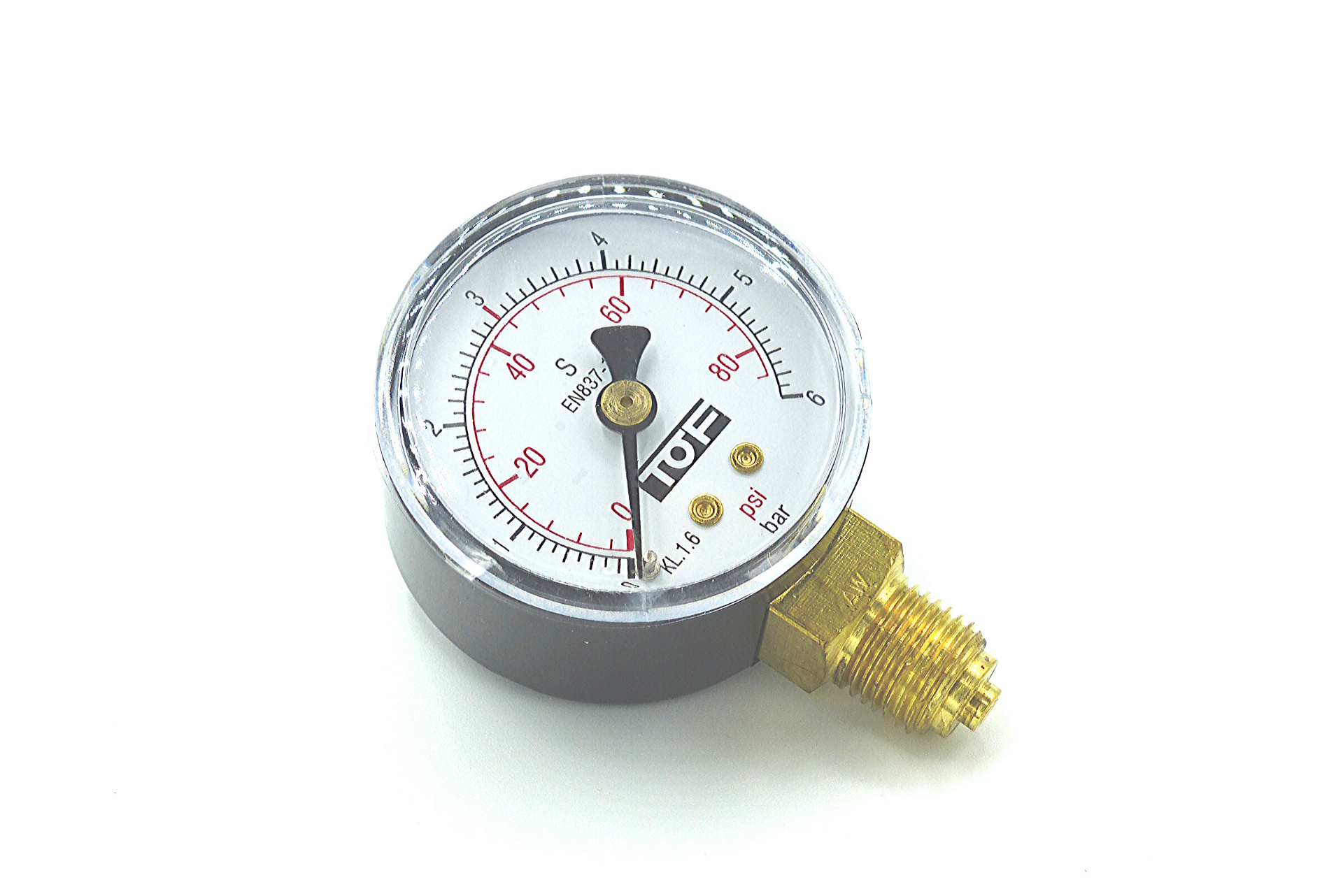 Manometer Ø40 1/4" NPT 06 bar TOF